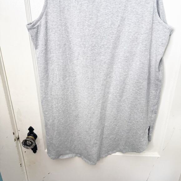 Soft Surroundings Longline Heather Gray Tank Aide Vents Classic Layering Large - Picture 8 of 8